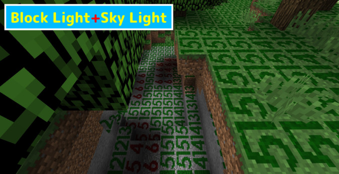 明るさレベルをブロックの上に数値で表示してくれるlight Level Overlay Reloadedの使い方