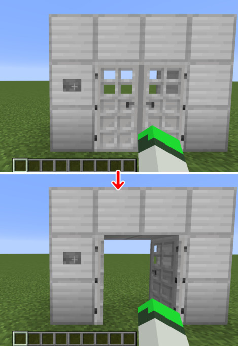 連動して同時に開閉する機能を 両開きドア に追加するmod Double Doors の紹介